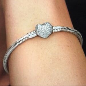 Pandora Silver Heart Bracelet